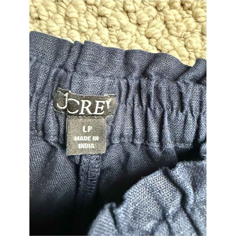 🏷️🧡🔥J. Crew - Navy Soleil 100% Linen Pants - M & LP - Picture 4 of 4